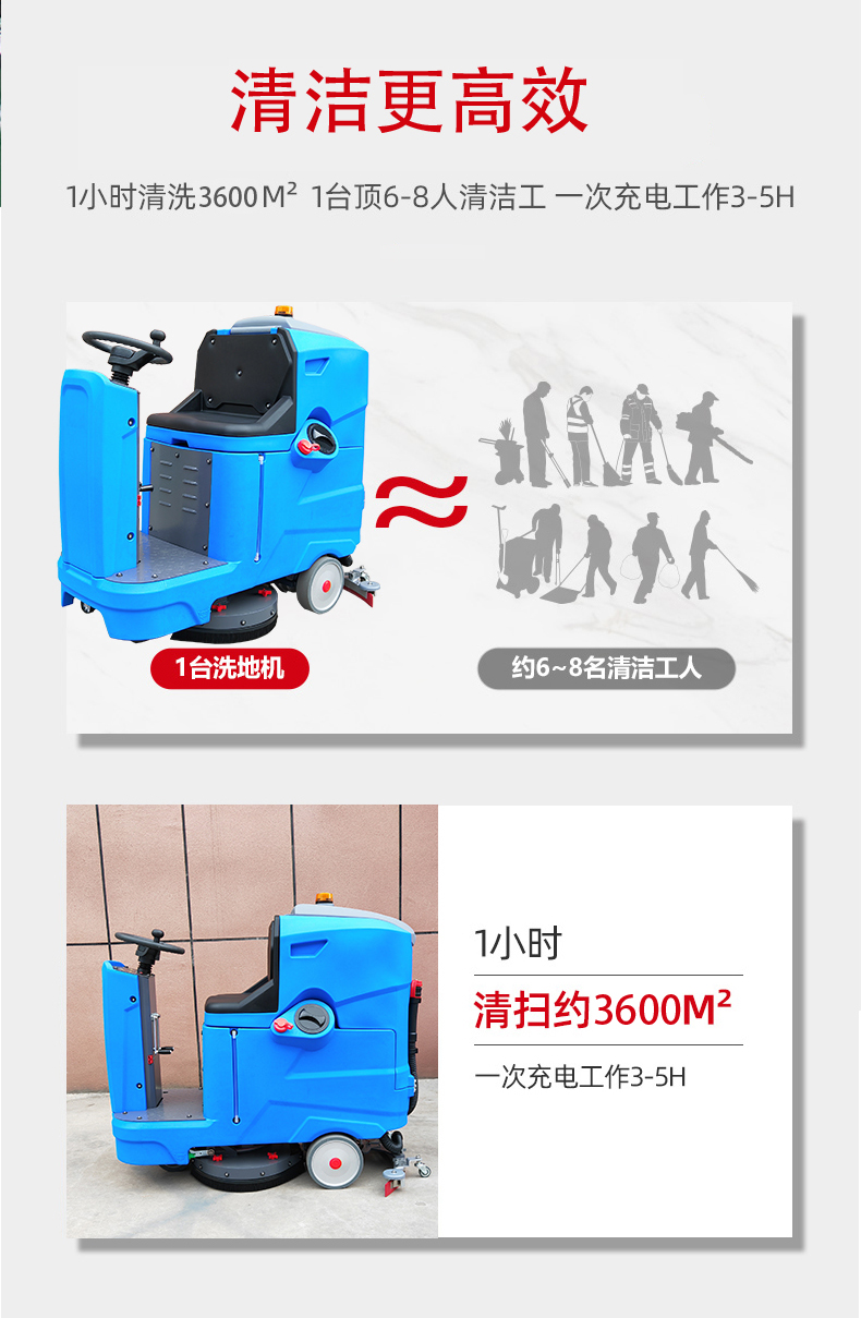 淮北驾驶式洗地机更适合用在高铁站